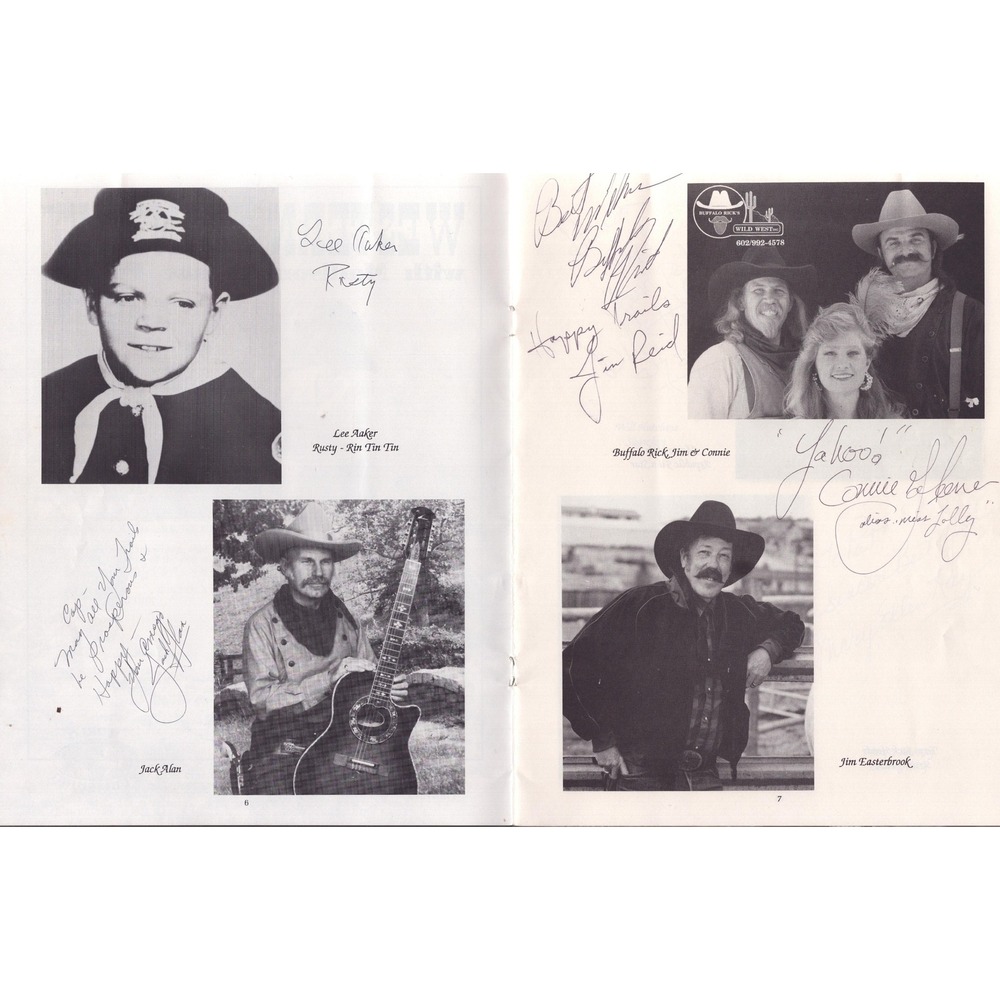 1993 Festival of the West Program SIGNED x20 Lee Aaker Will Hutchins Rin Tin Tin - Picture 5 of 13